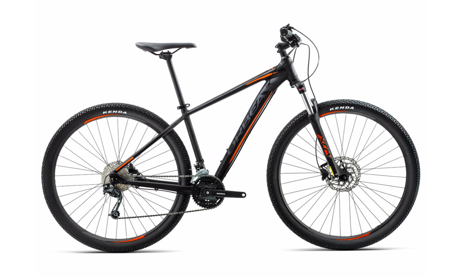 Фотографія Велосипед Orbea MX 29 50 (2018) 2018 Чорно-жовтогарячий